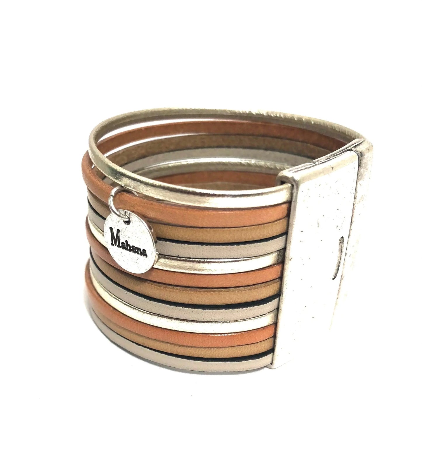 Manchette | Bracelet en cuir Lima - Mahana Bijoux