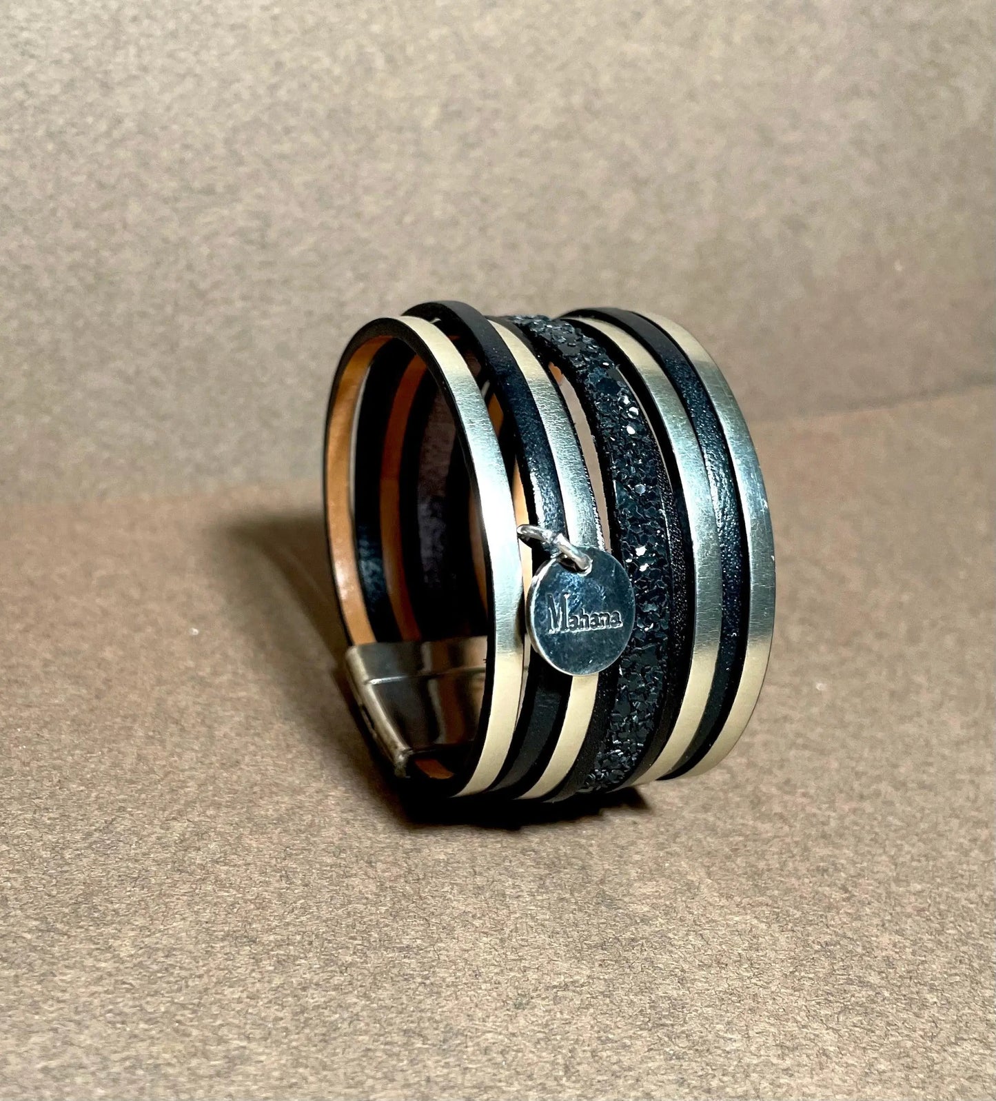 Manchette | Bracelet en cuir Dita - Mahana Bijoux