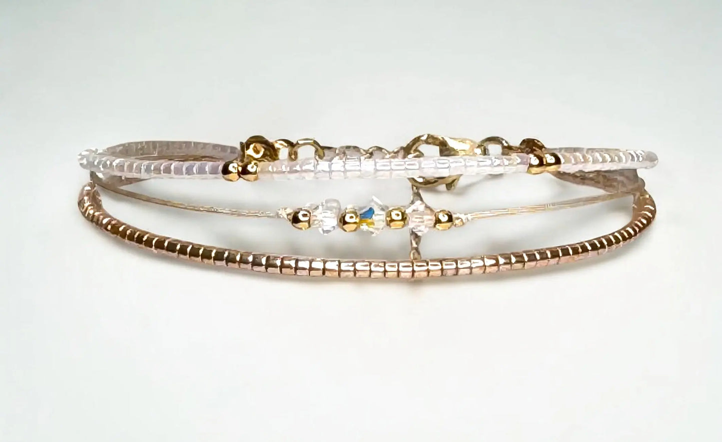 Bracelet Signature Astréa en vermeil et perles japonaises - L'éclat des étoiles