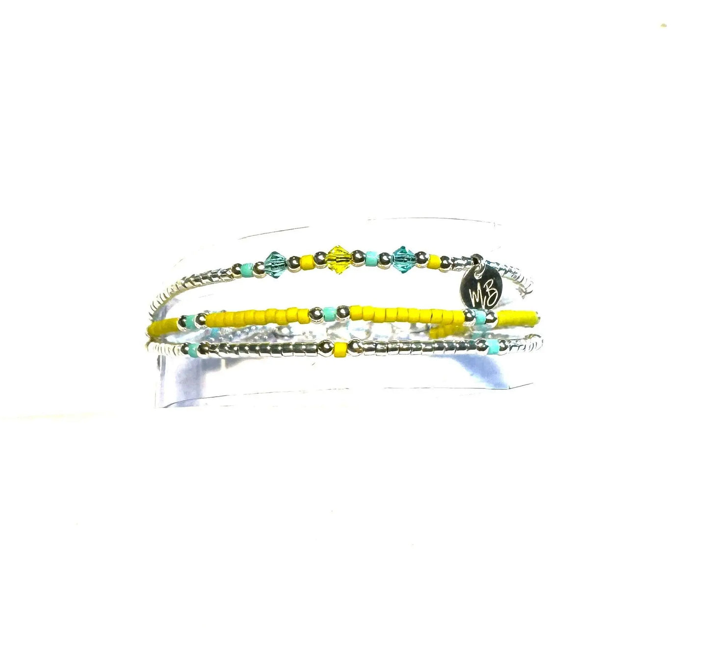 Bracelet 3 rangs en argent 925 "Ibiza"
