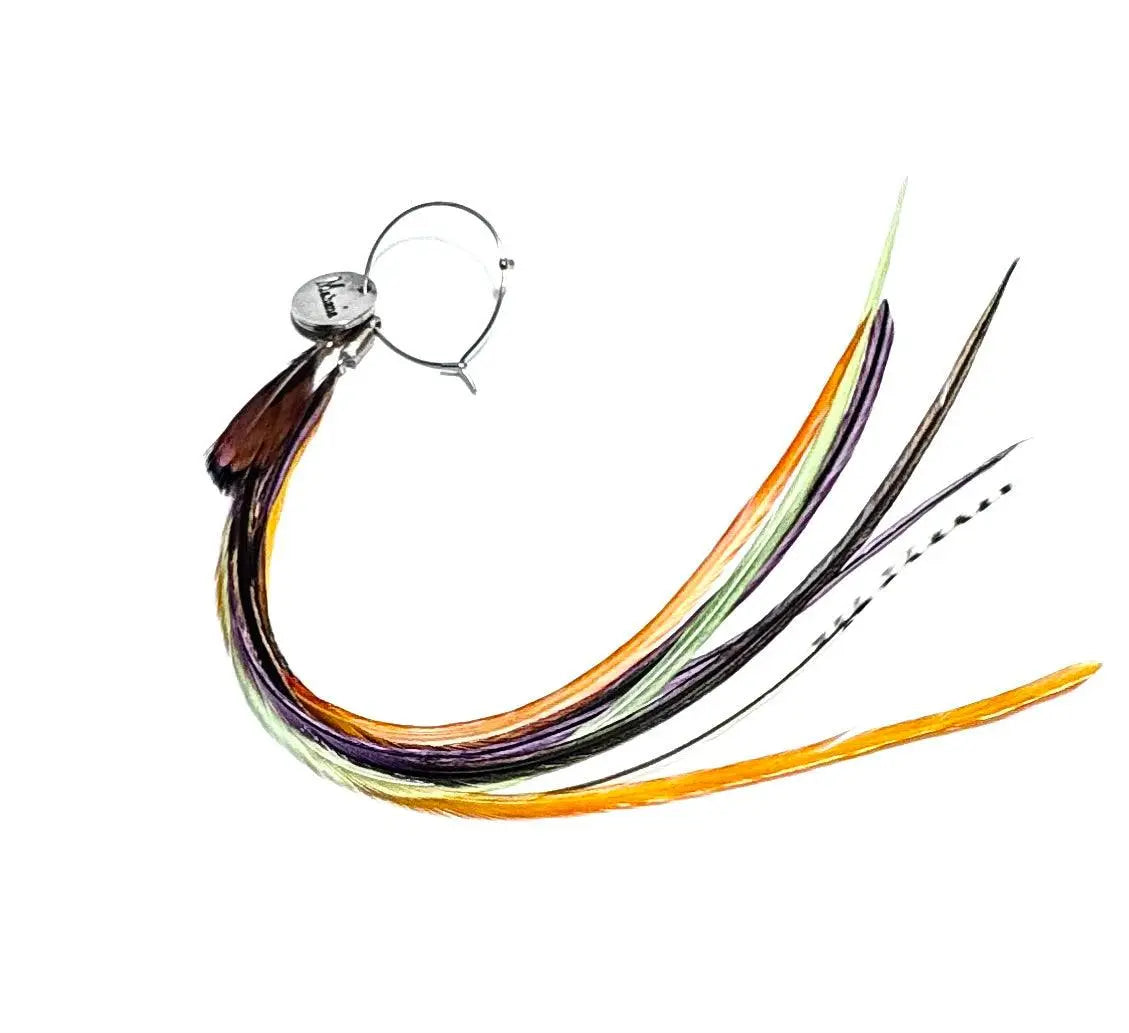 Boucle d’oreille en plumes - Mahana Bijoux