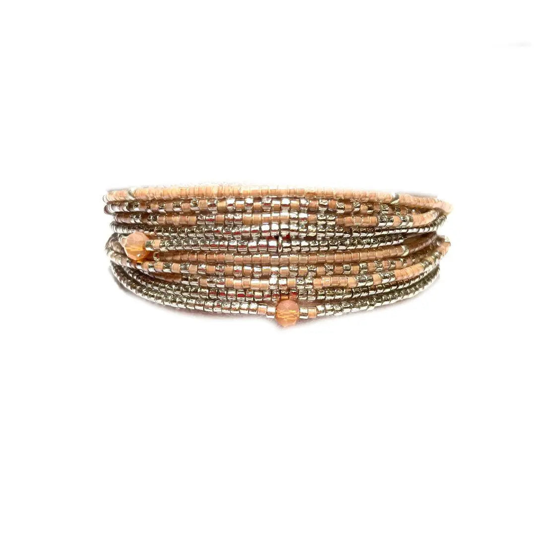 Manchette multi tours en Argent 925 "Le Nude One" - Mahana Bijoux