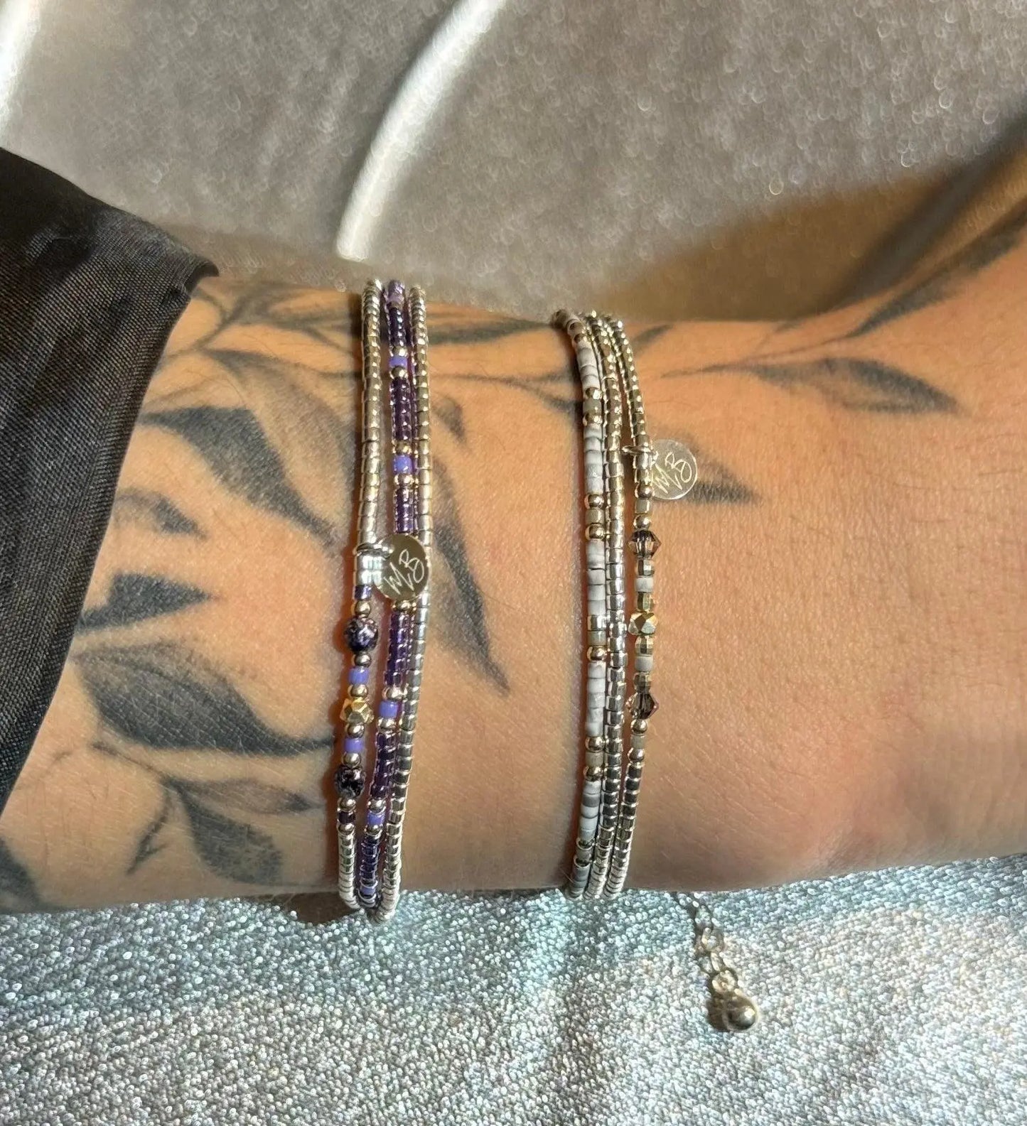 Bracelet 3 rangs en argent 925 “Violetta” - Mahana Bijoux