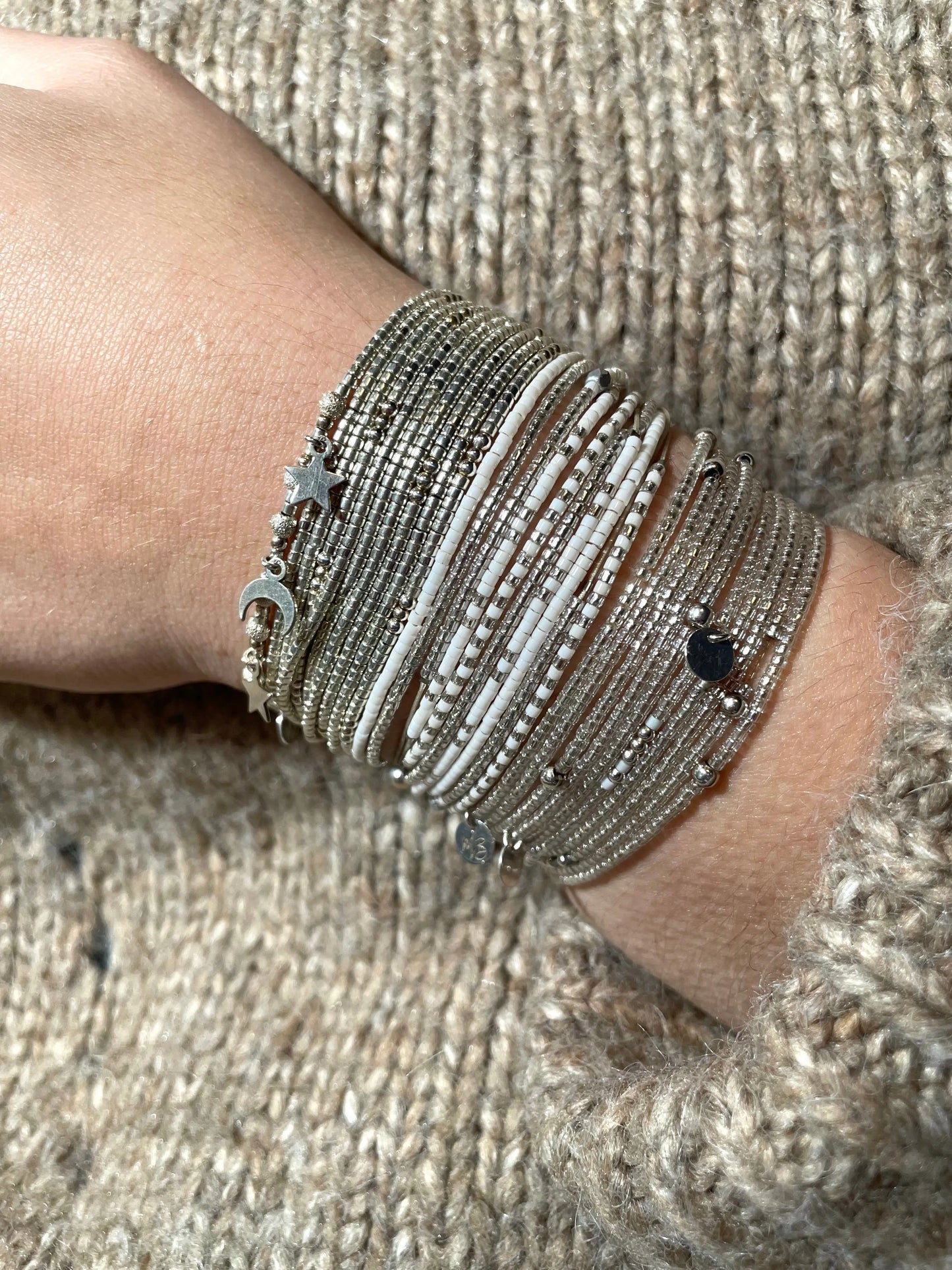 Manchette multi liens en Argent 925 "Berlin" - Mahana Bijoux