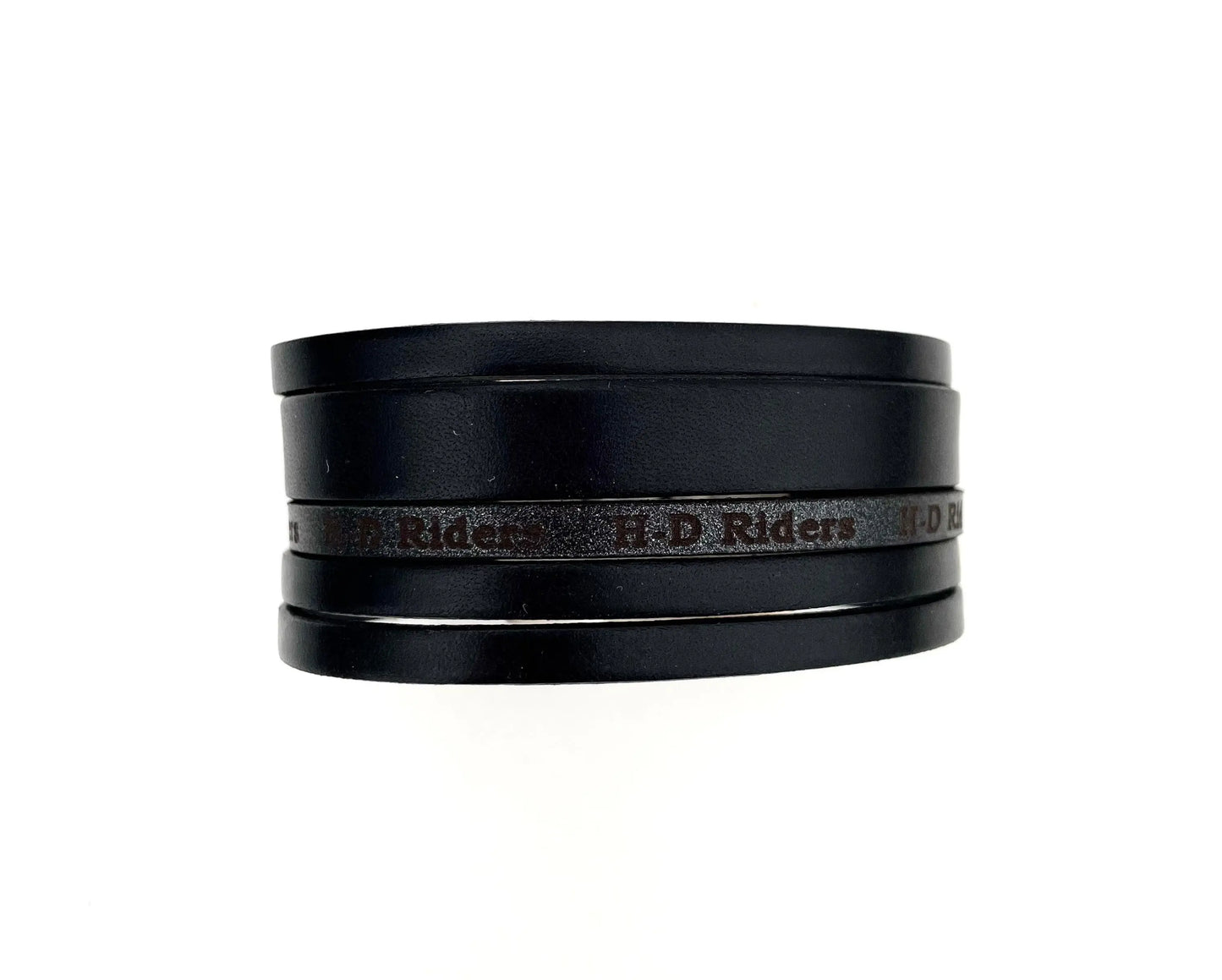 Bracelet en cuir HD Riders Noir - Mahana Bijoux