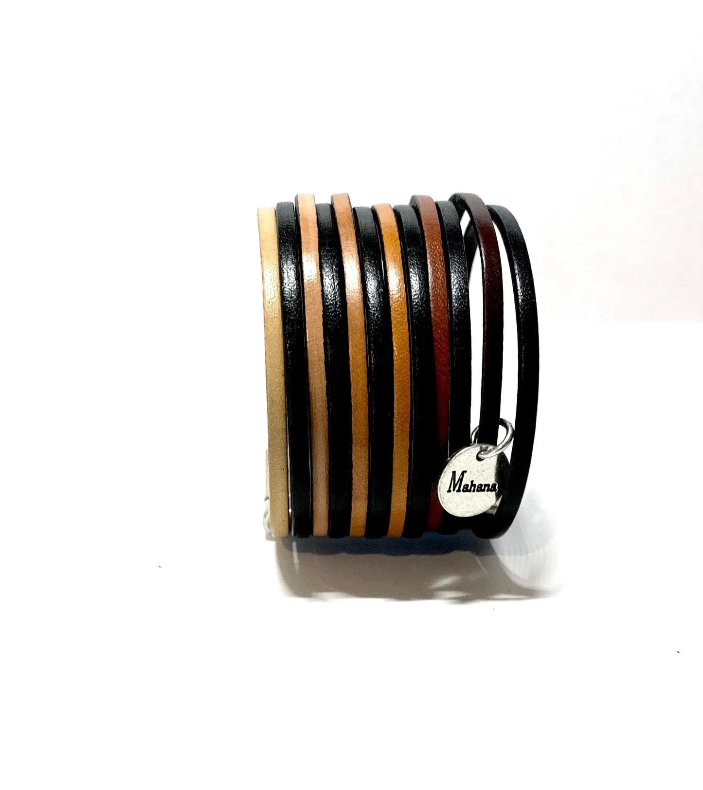 Manchette en cuir Isis - Mahana Bijoux