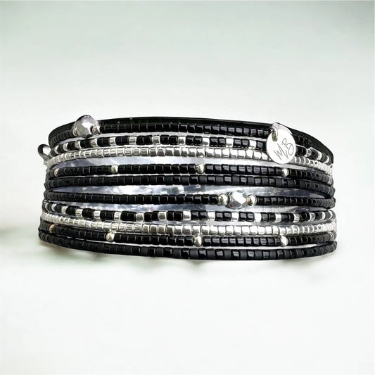 Manchette multi tours en Argent 925 "L’intemporelle"