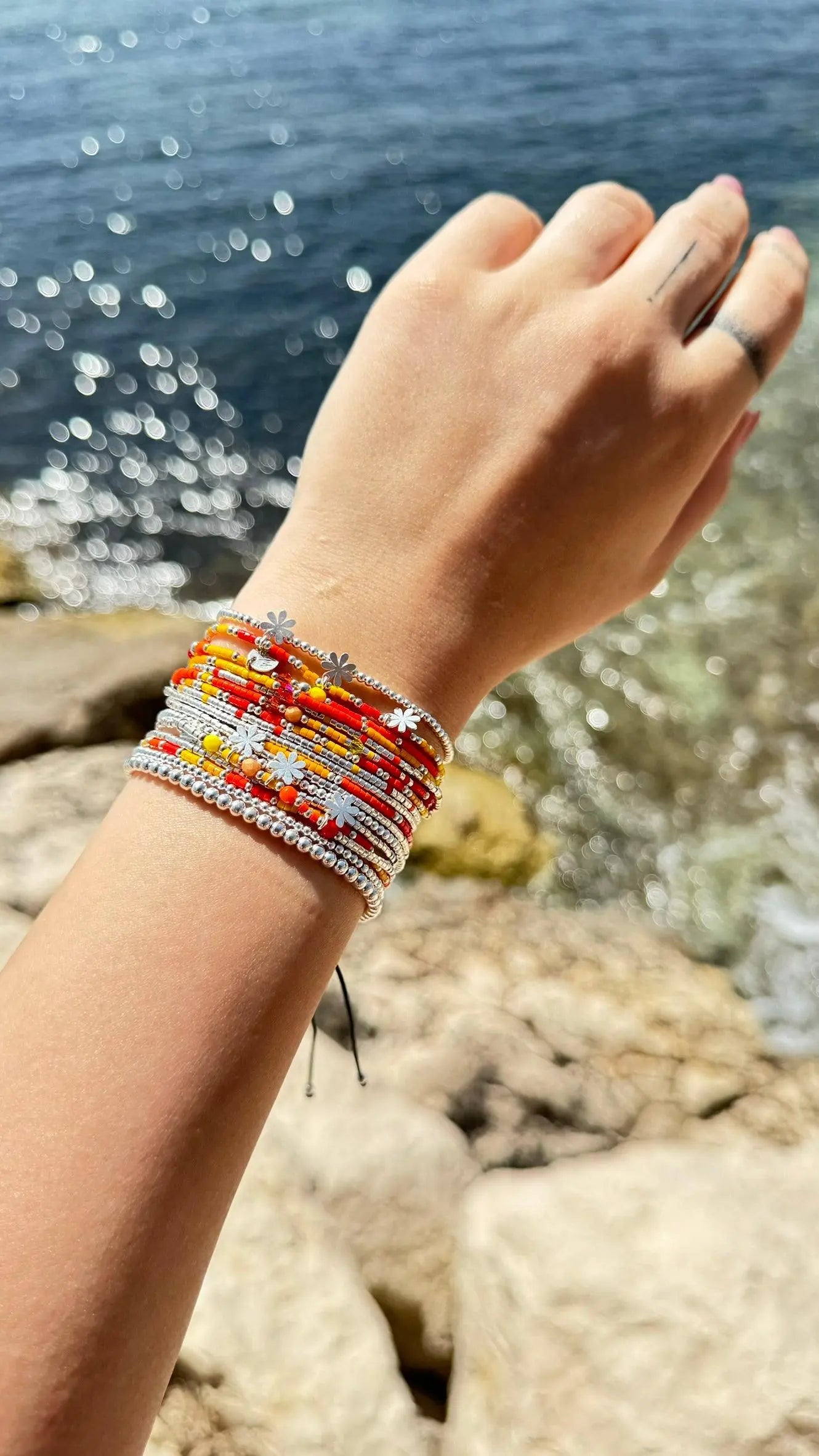 Manchette Multi rangs en argent 925 "La Coachella"
