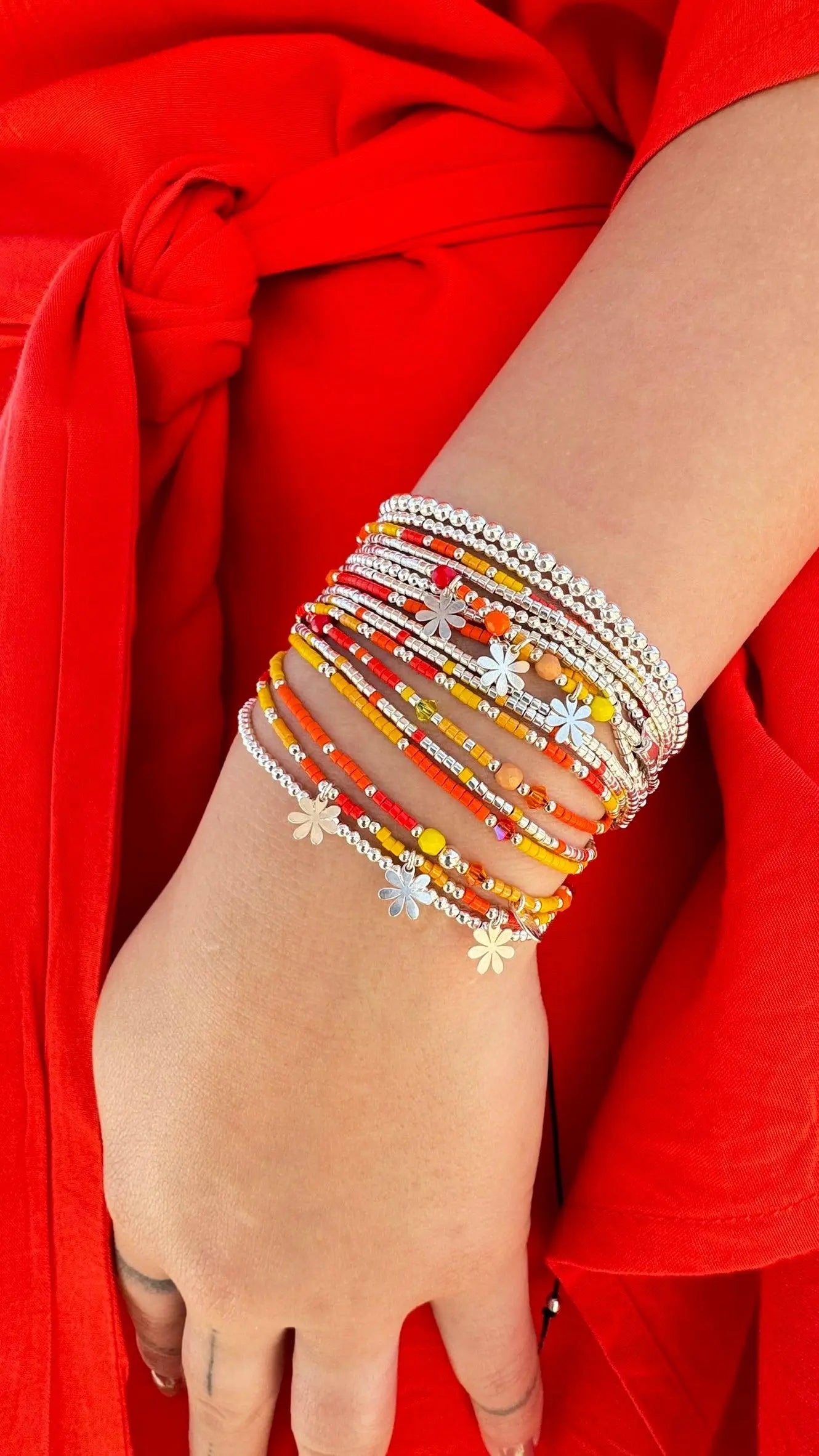 Manchette Multi rangs en argent 925 "La Coachella"