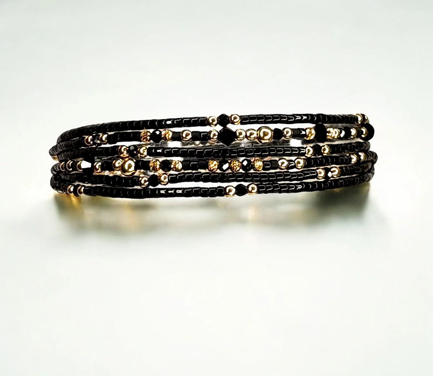 Bracelet 2 tours multi liens en vermeil fabrication française