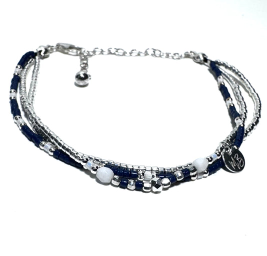 Bracelet 3 rangs en argent 925 “Maria ” - Mahana Bijoux 