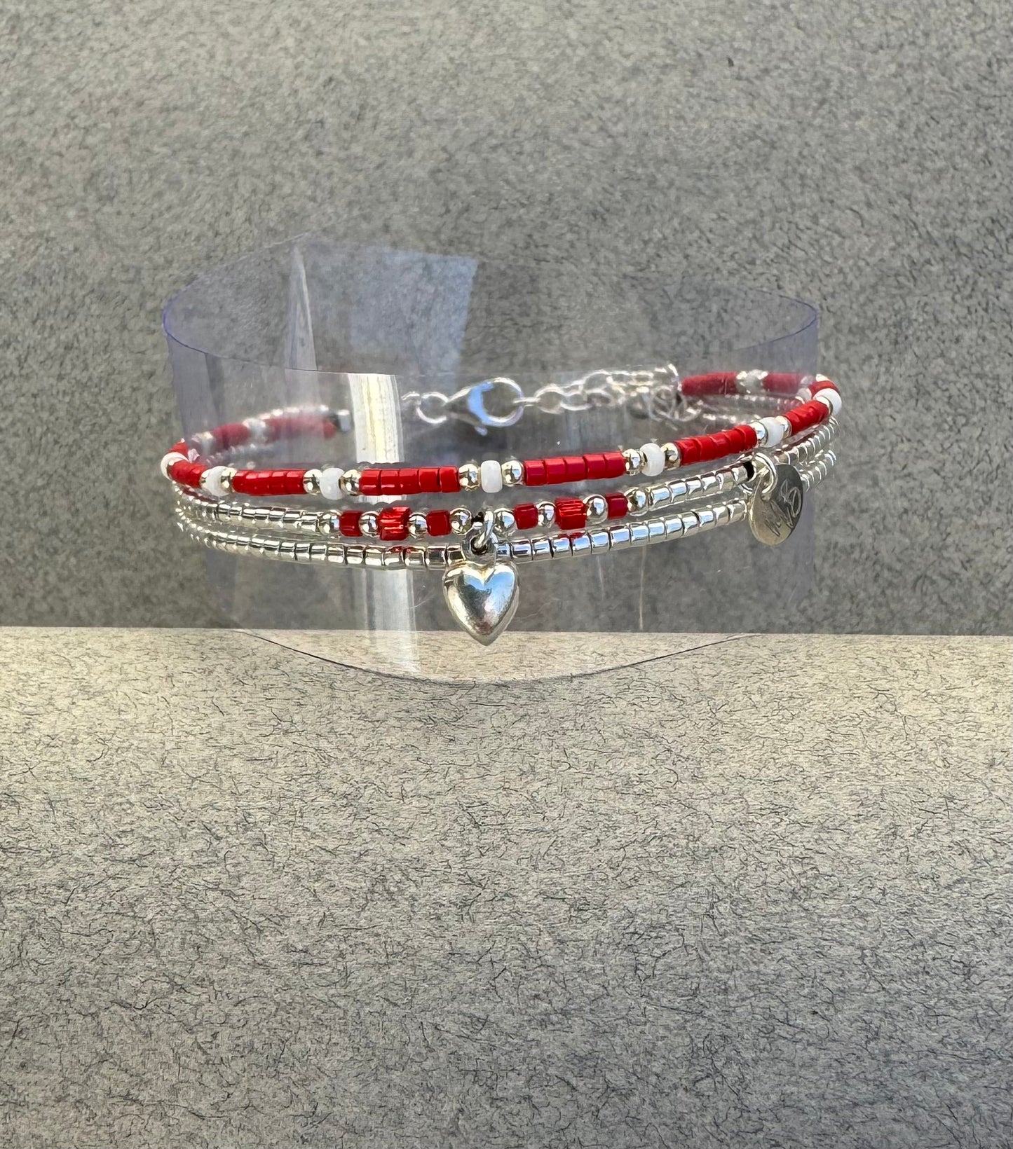 Bracelet 3 rangs en argent 925 “Little Heart” - Mahana Bijoux 